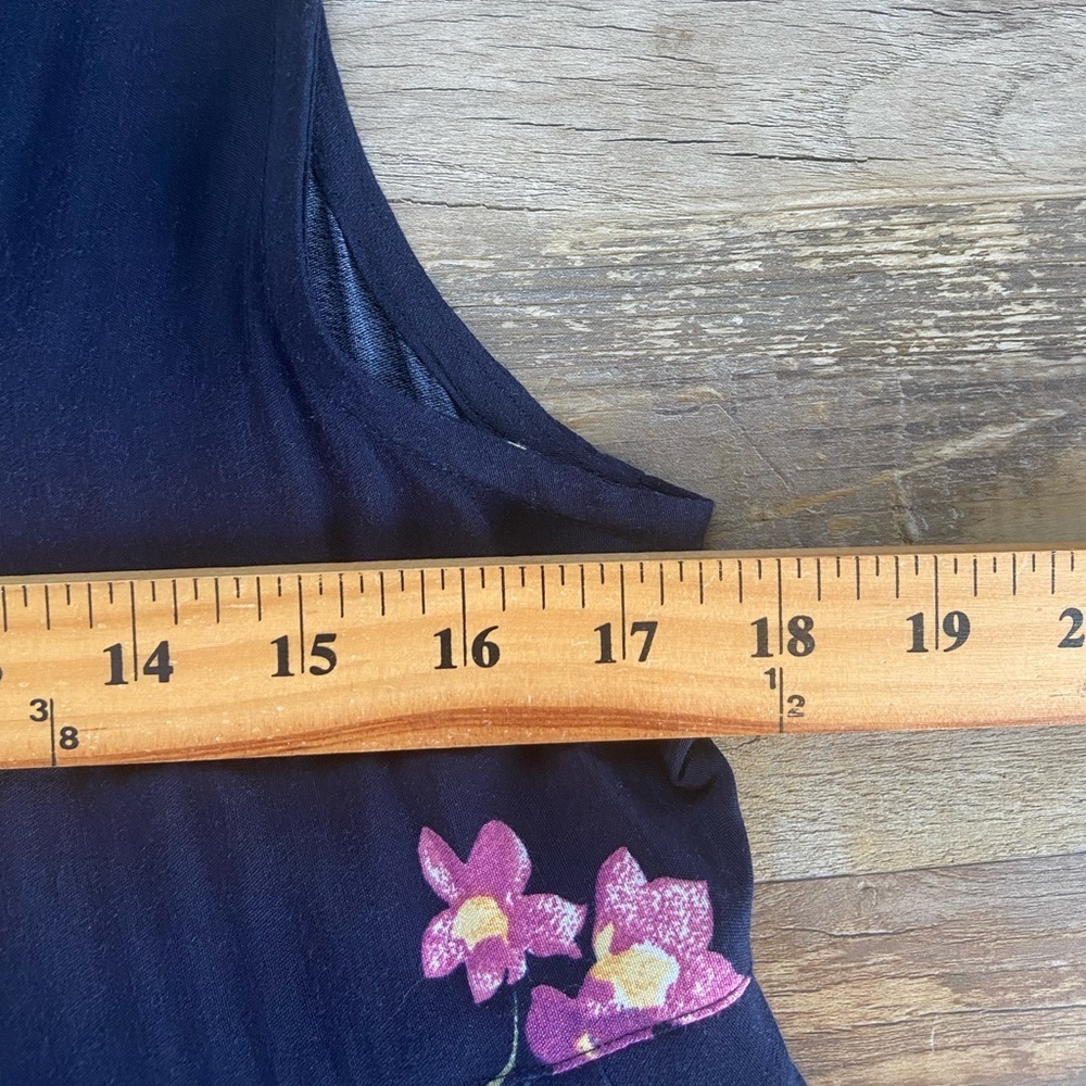 Express 90s Y2K Vintage Pleated Floral Maxi Dress M Cottagecore Mother Pearl USA - Picture 6 of 10